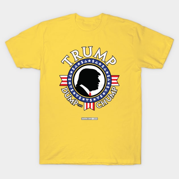 TRUMP - DUMP the CHUMP - Presidential "Seal" Design/Emblem T-Shirt by MannArtt